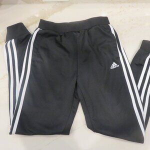 Adidas black joggers, size kids large 14